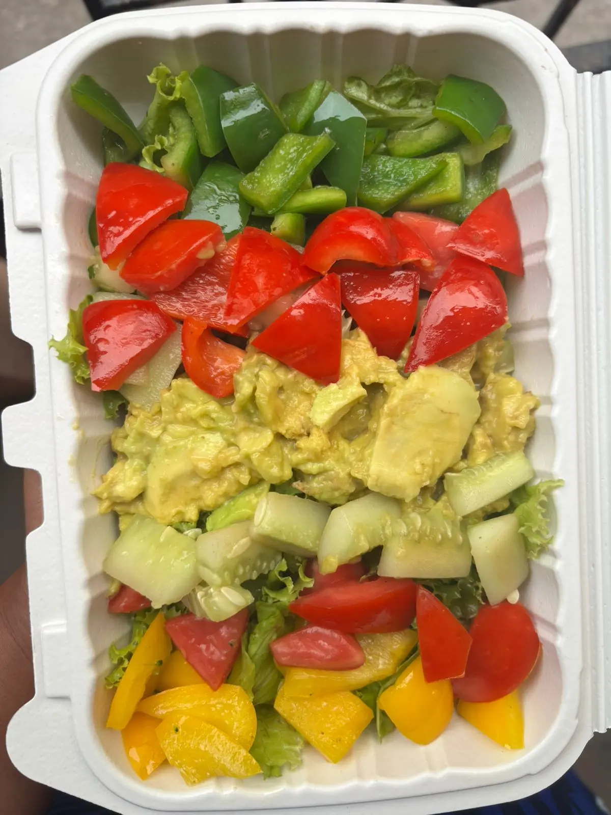 Namma Thota farm fresh avocado and bell pepper salad box House of Sindhu