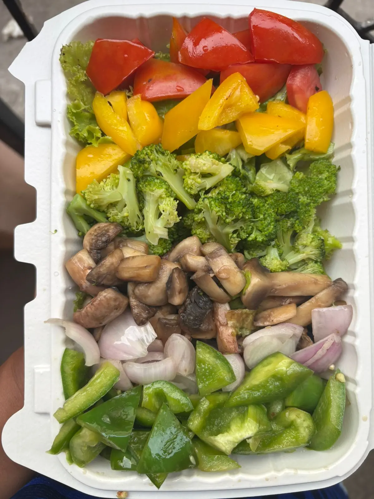 Nisargada Oota mushroom and lettuce salad box House of Sindhu